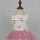 New design twill fabric pink mesh princess dress